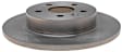 18A2821AC Rear, Driver or Passenger Side Brake Disc, Plain Surface, Advantage Series