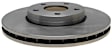 18A2841A Front, Driver or Passenger Side Brake Disc, Natural Finish, Plain Surface, FWD, OE Replacement Series