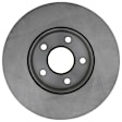18A2841A Front, Driver or Passenger Side Brake Disc, Natural Finish, Plain Surface, FWD, OE Replacement Series