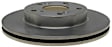 18A2851A Front, Driver or Passenger Side Brake Disc, Natural Finish, Plain Surface, FWD, OE Replacement Series