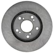 18A2851A Front, Driver or Passenger Side Brake Disc, Natural Finish, Plain Surface, FWD, OE Replacement Series