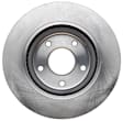18A2925A Front, Driver or Passenger Side Brake Disc, Natural Finish, Plain Surface, 1.6L, 4Cyl, OE Replacement Series
