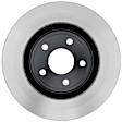 18A2938 Front, Driver or Passenger Side Brake Disc, Natural Finish, Plain Surface, FWD, DuraStop Series