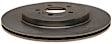 18A2947 Rear, Driver or Passenger Side Brake Disc, Natural Finish, Plain Surface, 344.93 mm, DuraStop Series