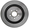 18A2947 Rear, Driver or Passenger Side Brake Disc, Natural Finish, Plain Surface, 344.93 mm, DuraStop Series