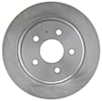 18A2963A Rear, Driver or Passenger Side Brake Disc, Natural Finish, Plain Surface, OE Replacement Series