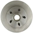18A296A Front, Driver or Passenger Side Brake Disc, Plain Surface, Vented, 5 Lugs, Advantage Series