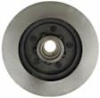 18A296A Front, Driver or Passenger Side Brake Disc, Plain Surface, Vented, 5 Lugs, Advantage Series