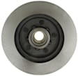 18A296A Front, Driver or Passenger Side Brake Disc, Plain Surface, Vented, 5 Lugs, Advantage Series