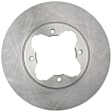 18A387A Front, Driver or Passenger Side Brake Disc, Plain Surface, 4 Lugs, FWD, Advantage Series