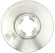 18A395A Front, Driver or Passenger Side Brake Disc, Natural Finish, Plain Surface, 1.2L, 3Cyl, Advantage Series