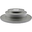 18A396AC Rear, Driver or Passenger Side Brake Disc, Plain Surface, 5 Lugs, 266.7 mm, Silver Series