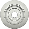 18A396AC Rear, Driver or Passenger Side Brake Disc, Plain Surface, 5 Lugs, 266.7 mm, Silver Series