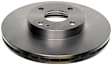 1998 Mercury Tracer - Front, Driver or Passenger Side Brake Disc, Plain Surface, 256.79 mm, FWD, Advantage Series