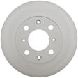 18A413AC Front, Driver or Passenger Side Brake Disc, Plain Surface, 4 Lugs, 238.76 mm, Silver Series