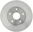 18A471A Front, Driver or Passenger Side Brake Disc, Natural Finish, Plain Surface, 5 Lugs, FWD, Advantage Series