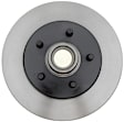 18A503 Front, Driver or Passenger Side Brake Disc, Natural Finish, Plain Surface, RWD, DuraStop Series