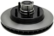 18A503 Front, Driver or Passenger Side Brake Disc, Natural Finish, Plain Surface, RWD, DuraStop Series