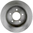 18A550A Rear, Driver or Passenger Side Brake Disc, Natural Finish, Plain Surface, Advantage Series
