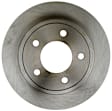 18A550A Rear, Driver or Passenger Side Brake Disc, Natural Finish, Plain Surface, Advantage Series
