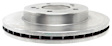 18A561A Front, Driver or Passenger Side Brake Disc, Natural Finish, Plain Surface, OE Replacement Series