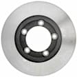 18A686 Front, Driver or Passenger Side Brake Disc, Natural Finish, Plain Surface, DuraStop Series