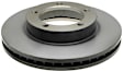 18A686 Front, Driver or Passenger Side Brake Disc, Natural Finish, Plain Surface, DuraStop Series