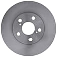 18A689A Front, Driver or Passenger Side Brake Disc, Natural Finish, Plain Surface, 1.8L, 4Cyl, OE Replacement Series