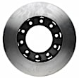 18A717 Rear, Driver or Passenger Side Brake Disc, Natural Finish, Plain Surface, DuraStop Series