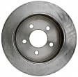 18A731A Rear, Driver or Passenger Side Brake Disc, Plain Surface, 5 Lugs,, Advantage Series