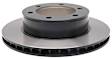 18A735 Front, Driver or Passenger Side Brake Disc, Natural Finish, Plain Surface, DuraStop Series