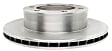 18A735A Front, Driver or Passenger Side Brake Disc, Plain Surface, 6 Lugs, 296.67 mm,, Advantage Series
