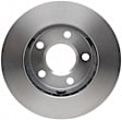 18A812A Front, Driver or Passenger Side Brake Disc, Natural Finish, Plain Surface, Vented, 5 Lugs, 277.88 mm, Advantage Series