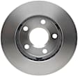 18A812A Front, Driver or Passenger Side Brake Disc, Natural Finish, Plain Surface, Vented, 5 Lugs, 277.88 mm, Advantage Series