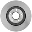 1999 Cadillac DeVille - Front, Driver or Passenger Side Brake Disc, Natural Finish, Plain Surface, Vented, 5 Lugs, 302.77 mm, With Front Disc, With Rear Disc, GM Brake Code JL9, 4.6L 8Cyl, Advantage Series