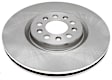 18A81768A Front, Driver or Passenger Side Brake Disc, Plain Surface, 5 Lugs, Advantage Series