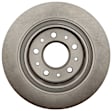 18A81999A Rear, Driver or Passenger Side Brake Disc, Plain Surface, 5 Lugs, Silver Series