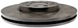 18A82000A Front, Driver or Passenger Side Brake Disc, Natural Finish, Plain Surface, Advantage Series
