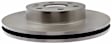 18A82038A Front, Driver or Passenger Side Brake Disc, Natural Finish, Plain Surface, Advantage Series
