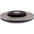 18A82061SD Front, Driver or Passenger Side Brake Disc, Slotted, 6 Lugs, Gold Series