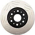 18A82061SD Front, Driver or Passenger Side Brake Disc, Slotted, 6 Lugs, Gold Series