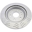 18A82457SD Rear, Driver or Passenger Side Brake Disc, Slotted, 6 Lugs, Gold Series