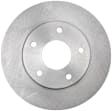 2000 Isuzu Hombre - Front, Driver or Passenger Side Brake Disc, Natural Finish, Plain Surface, Vented, 5 Lugs, 4WD, Advantage Series