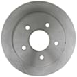 18A875A Rear, Driver or Passenger Side Brake Disc, Plain Surface, Solid, 5 Lugs,, Advantage Series