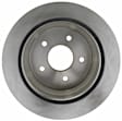 18A875A Rear, Driver or Passenger Side Brake Disc, Plain Surface, Solid, 5 Lugs,, Advantage Series
