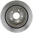 18A875A Rear, Driver or Passenger Side Brake Disc, Plain Surface, Solid, 5 Lugs,, Advantage Series