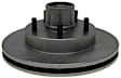 2000 Chevrolet S10 - Front, Driver or Passenger Side Brake Disc, Plain Surface, Vented, 5 Lugs, 266.7 mm, RWD, Advantage Series