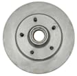 18A87A Front, Driver or Passenger Side Brake Disc, Plain Surface, Vented, 5 Lugs, Advantage Series