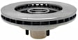 18A87A Front, Driver or Passenger Side Brake Disc, Plain Surface, Vented, 5 Lugs, Advantage Series