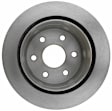 18A907A Rear, Driver or Passenger Side Brake Disc, Natural Finish, Plain Surface, Vented, 6 Lugs, Advantage Series